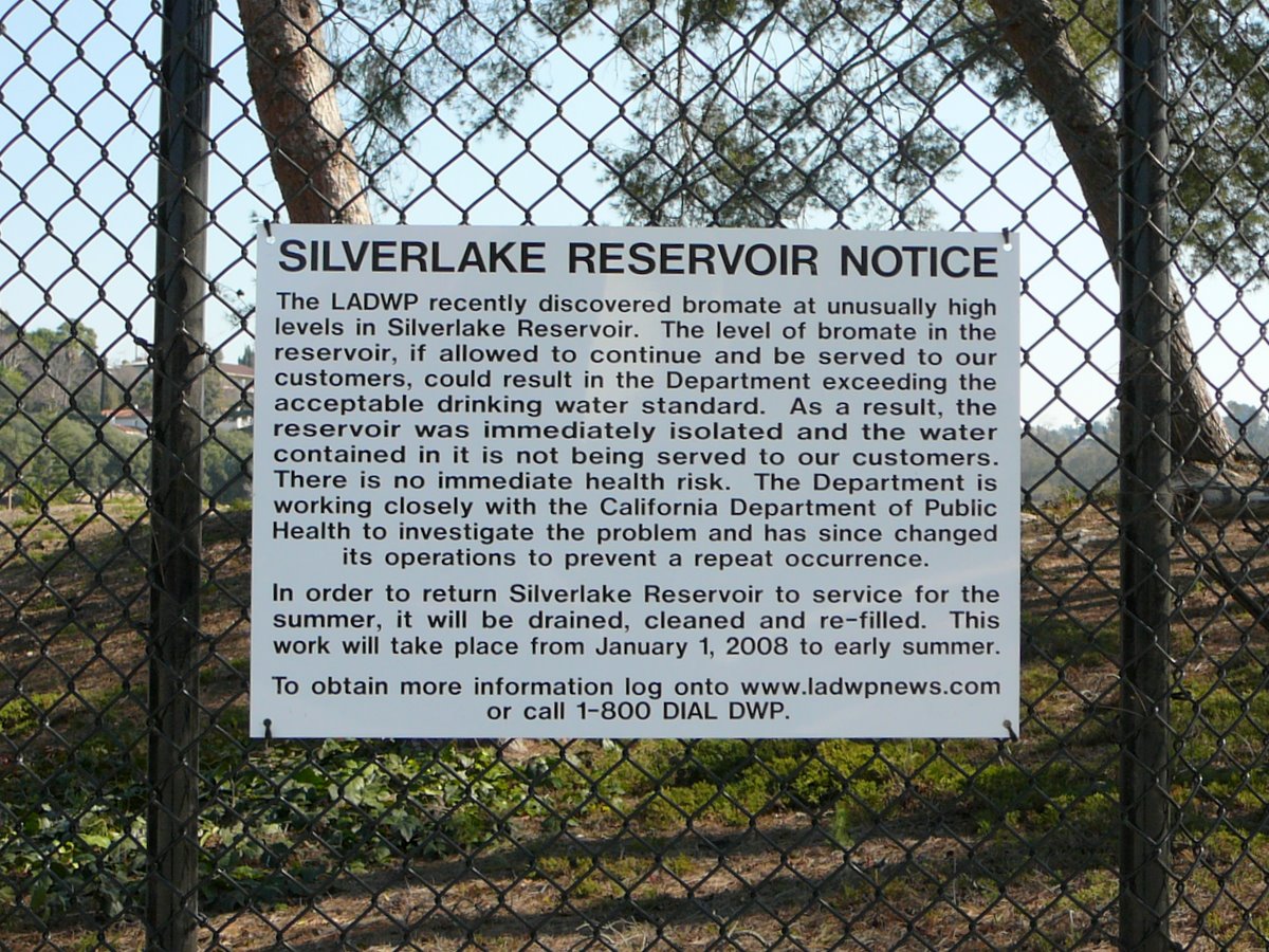 LADWP sign for Silver Lake