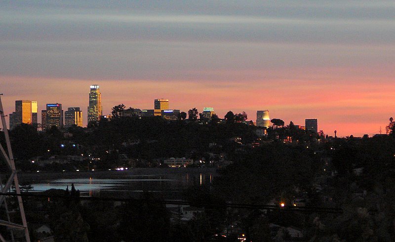 sunset on Silver Lake