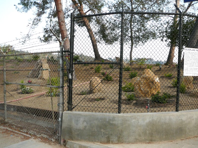 Gravestones in Silver Lake Reservoir