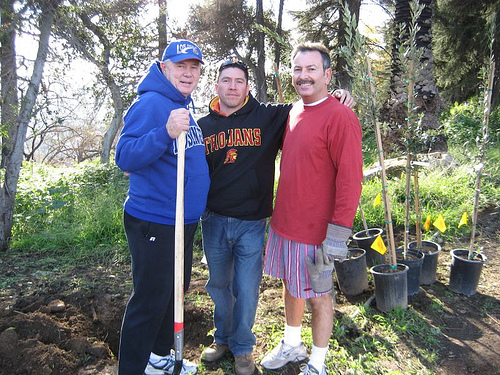 Tom LaBonge tree planting