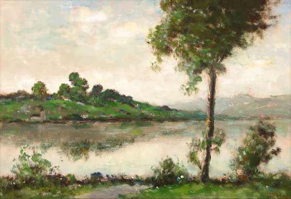 Silver Lake, painting by Dedrick B. Stuber