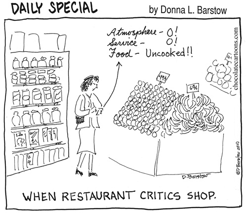 restaurant critic cartoon from daily special