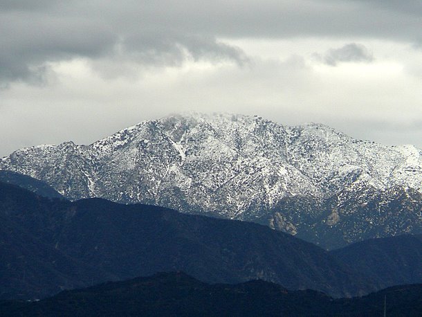snowy mountains above Glendale snowy mountains above Glendale