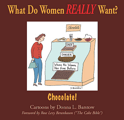 first chocolate cartoons book, by Donna Barstow
