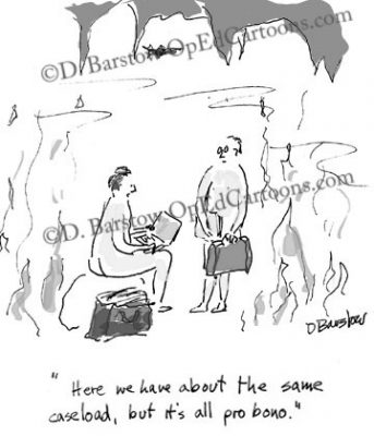 pro bono for some lawyers is like hell