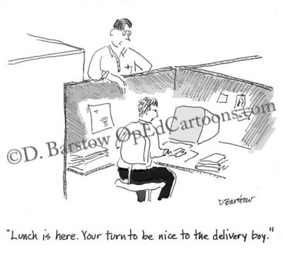 ordering lunch at the office