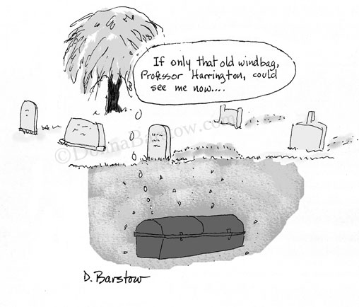 dead person in coffin cartoon